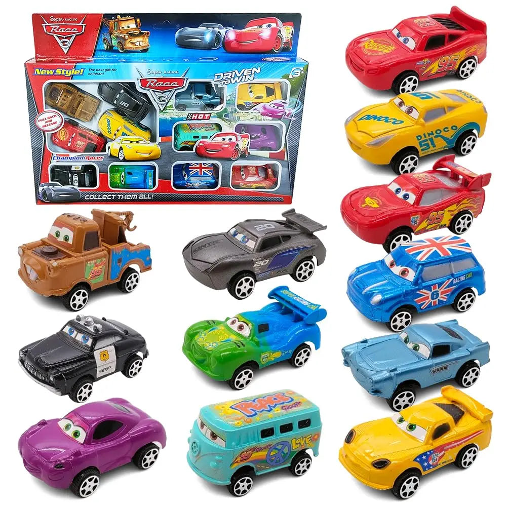 Disney Pixar Cars 3 Die-Cast Toy Cars Set – 12-Piece Lightning McQueen Collection