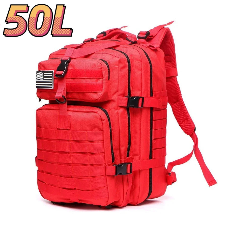 50L Tactical Backpack – 1000D Nylon Waterproof Military Rucksack for Hiking, Hunting & Outdoor