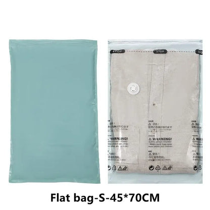 Vacuum Storage Bags No-Pump Space Saver for Bedding & Clothes