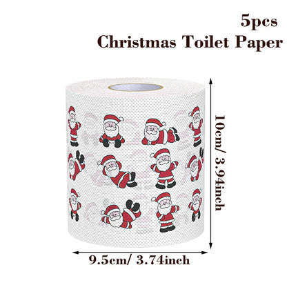 Christmas Printed Toilet Paper Roll – Festive Holiday Tissue