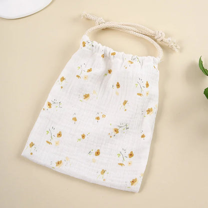 Cute Cartoon Print Drawstring Diaper Bag – Baby Storage Pouch
