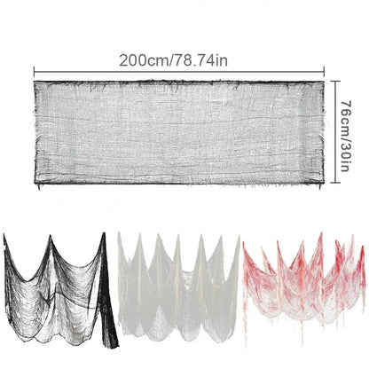 Halloween Bloody Gauze Bandage Door Curtain Decoration