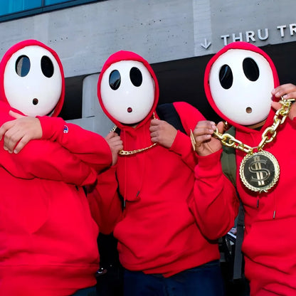 Shy Guy Mask – Halloween Cosplay Costume for Adults & Kids