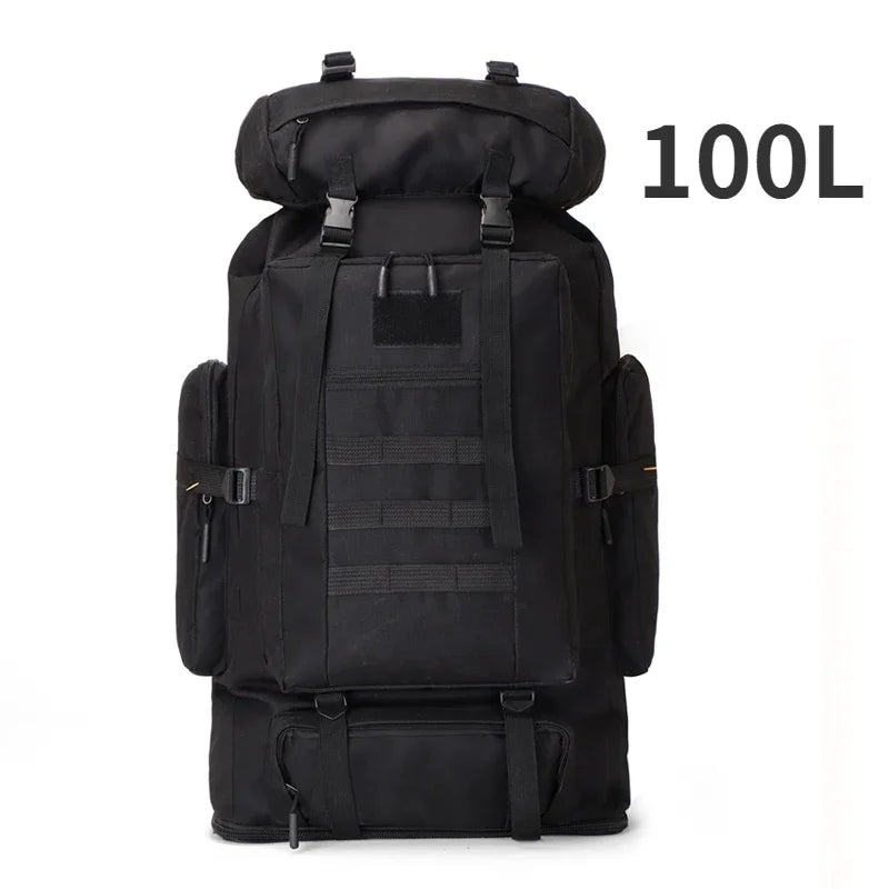 Large Tactical Hiking Backpack – 80L/100L Military Molle Bag for Camping & Travel