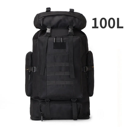 Large Tactical Hiking Backpack – 80L/100L Military Molle Bag for Camping & Travel