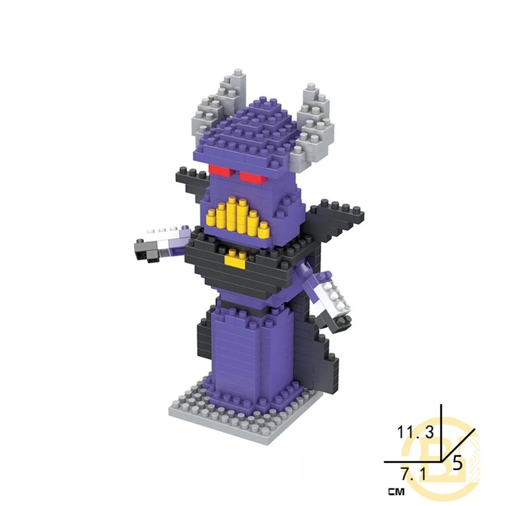 Mini Building Block Cartoon Figure – Desktop Ornament & Room Decor