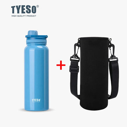 TYESO Insulated Water Bottle – Stainless Steel Vacuum Flask for Sports & Travel