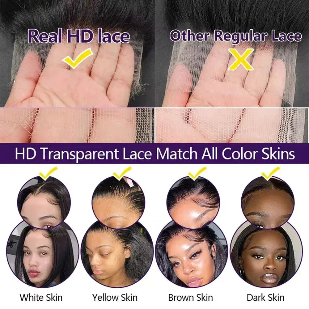 HD Transparent Lace Deep Wave Wig 99J Burgundy 13x4 13x6 Full Frontal