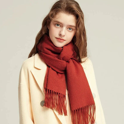 Cashmere Wool Winter Scarf for Women – Soft Wrap Shawl