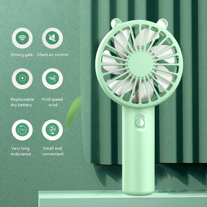 Handheld Mini Fan – USB Rechargeable Portable Cooling Fan