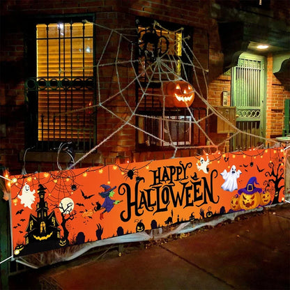 Halloween Banner Outdoor Decoration – Pumpkin Ghost Yard Sign