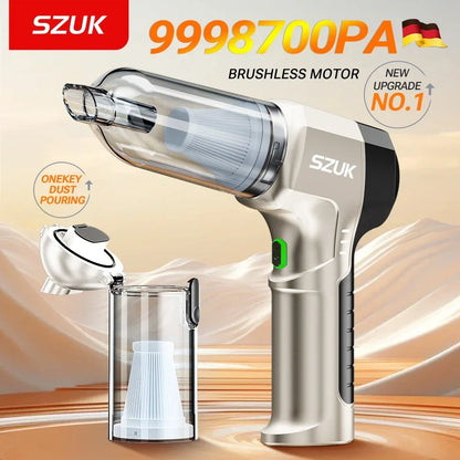 SZUK C017MAX Wireless Mini Handheld Car Vacuum Cleaner
