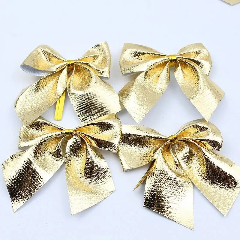 Christmas Bow Ornaments – Mini Bowknot Tree Decorations 12/24/36 Pack