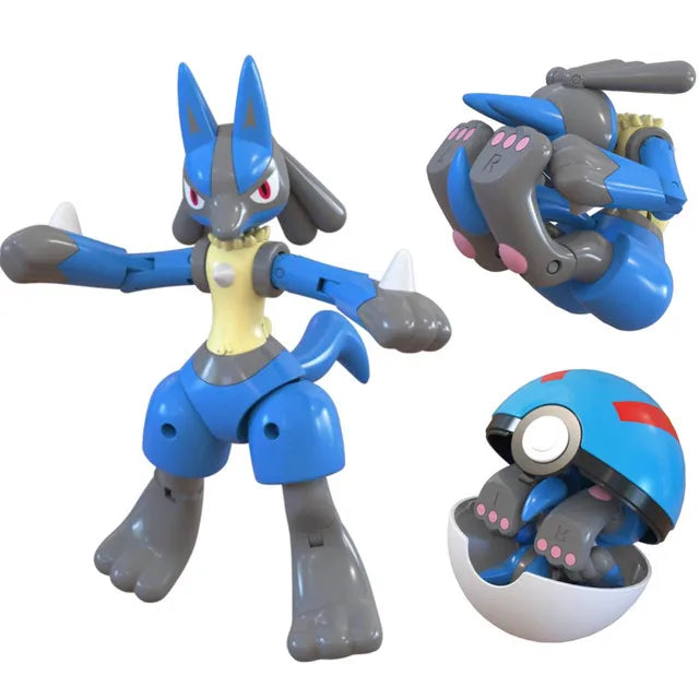 12 Style Pokémon Ball Pikachu Mewtwo Action Figure Collection