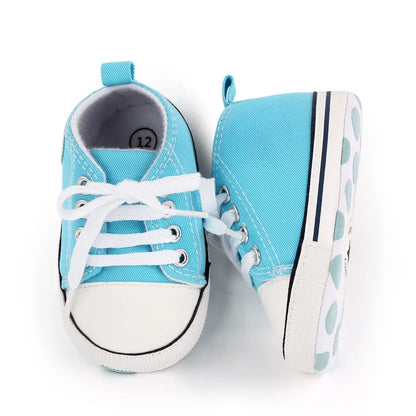 Baby Canvas Sneakers – Soft Sole First Walkers for Boys & Girls