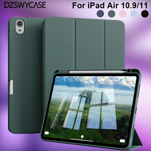 iPad Air Case with Pencil Holder – Fits Air 11 M4 M3 M2, Air 4 & 5