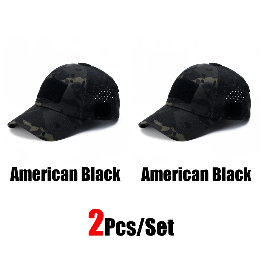 Tactical Baseball Cap with Velcro Patch – Breathable Adjustable Hat