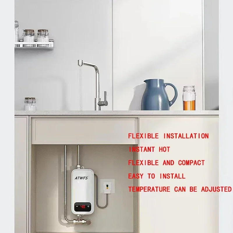 ATWFS Instant Electric Water Heater 220V 4600W Tankless