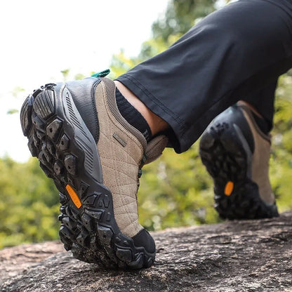 HUMTTO Men's Hiking Shoes – Leather Outdoor Trekking Sneakers