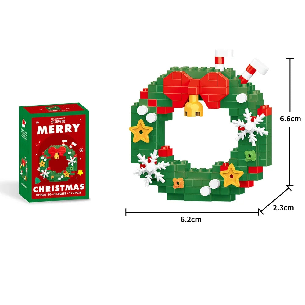 Christmas Mini Building Blocks Toy Set – Festive Holiday Gift