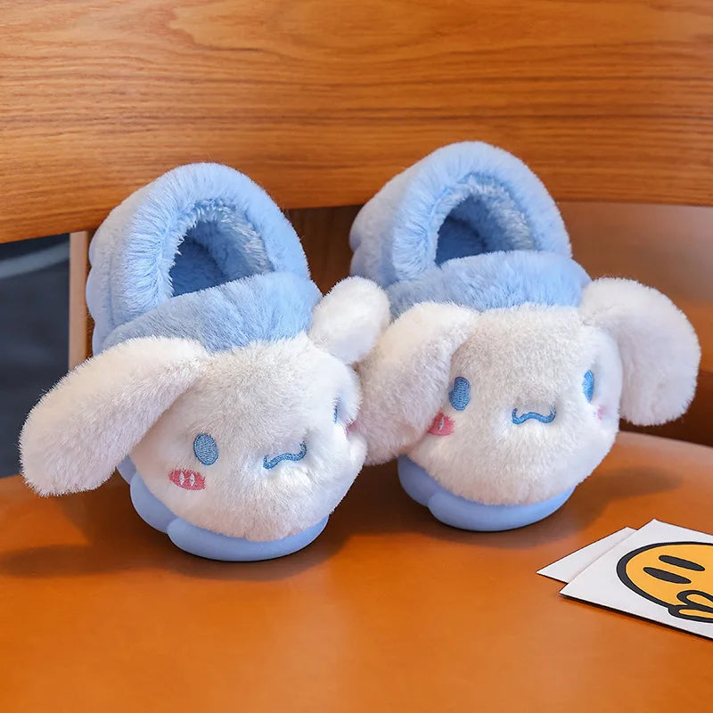 Pikachu Kids Plush Slippers – Soft Sole Non-Slip Warm