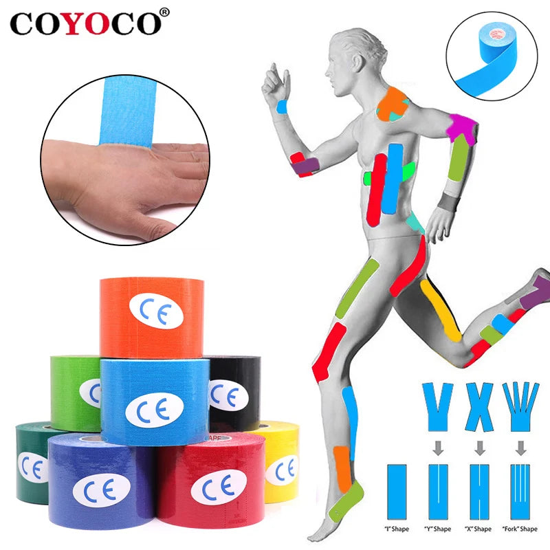 Kinesiology Tape Athletic Sports Tape 5m Roll – Waterproof Muscle Support