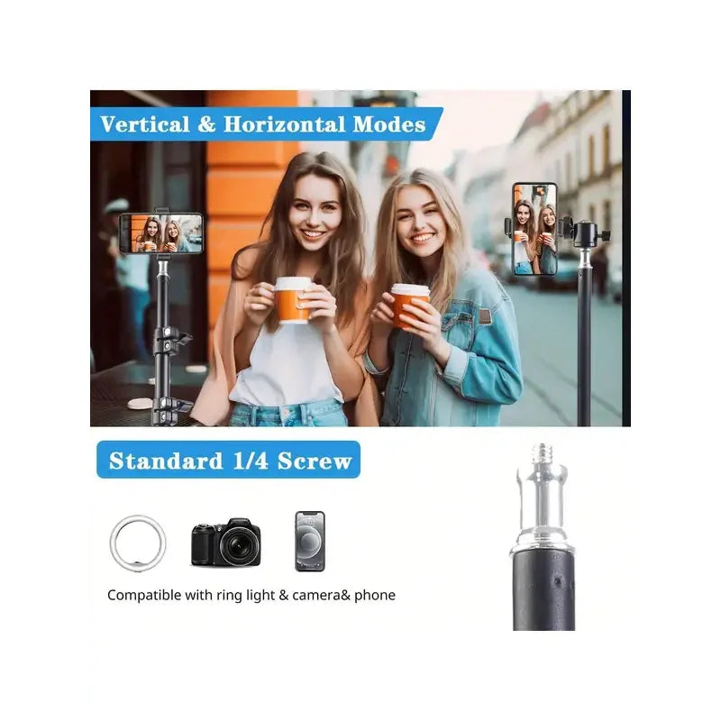 Phone Tripod Stand – Adjustable Selfie & Live Streaming Tripod