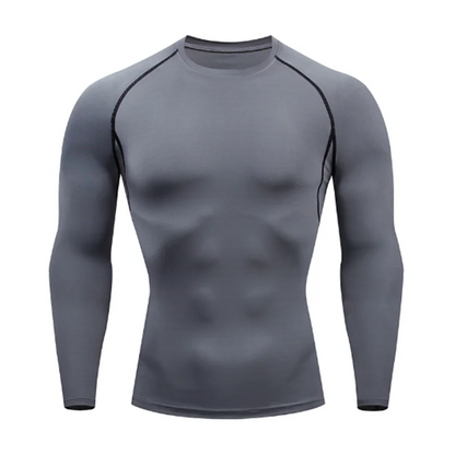 Men's Compression Long Sleeve Shirt – Quick-Dry Athletic Top