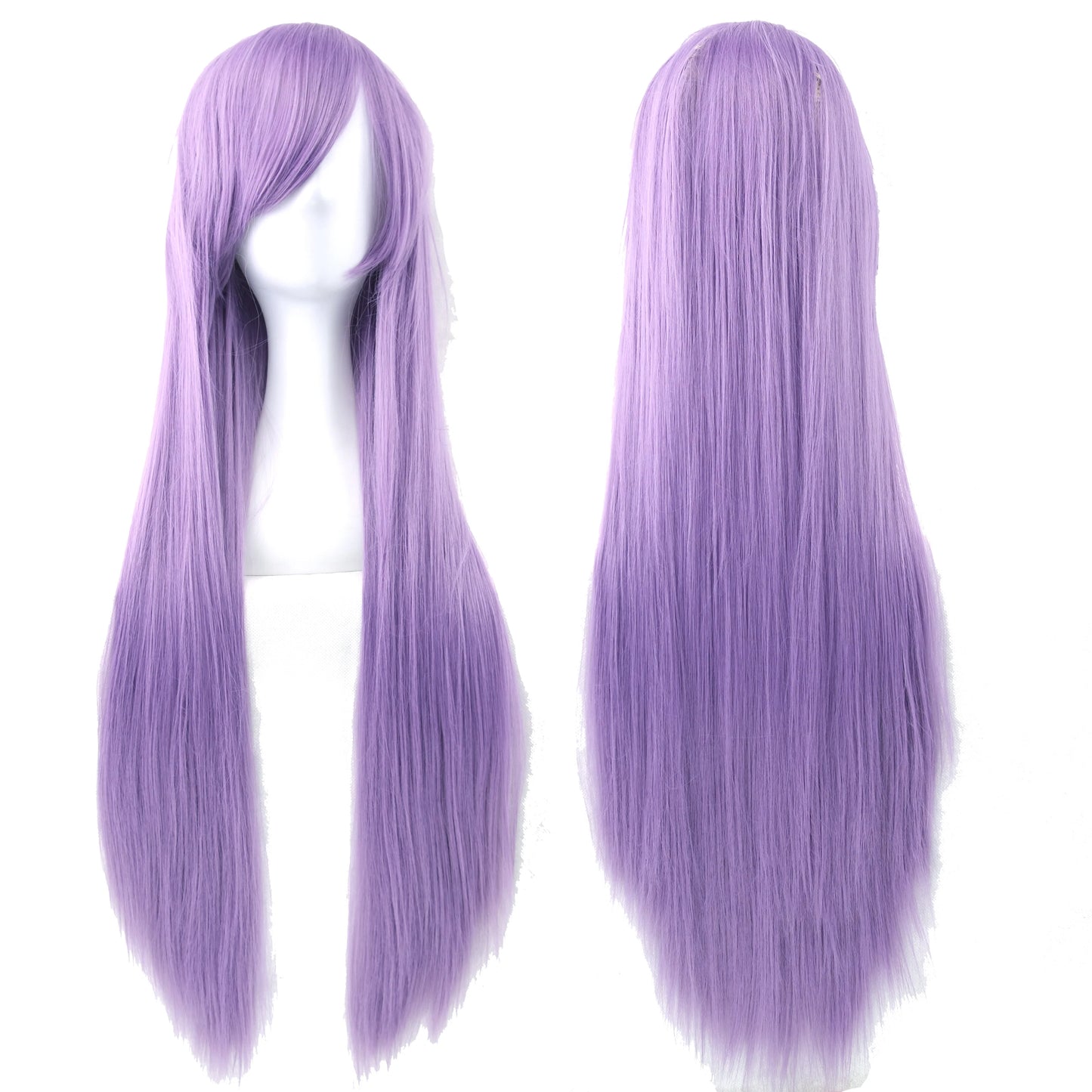 80cm Long Synthetic Cosplay Wig – Straight Hair, 36 Colors