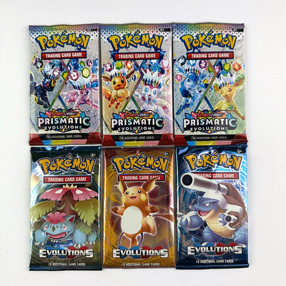 10/20PCS Pokémon Prismatic Evolutions 151 Booster Card Pack