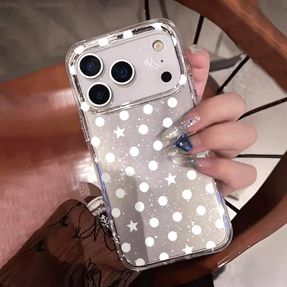 Dot Star INS Glitter iPhone Case