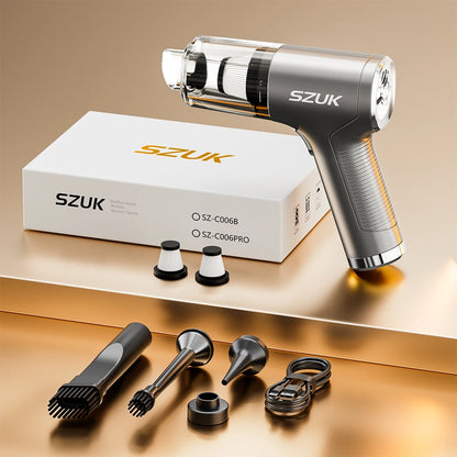 SZUK Cordless Mini Vacuum Cleaner – 78000Pa Handheld Car Vacuum with Accessories