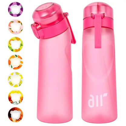 Portable Air Water Bottle with Straw and Flavor Pod