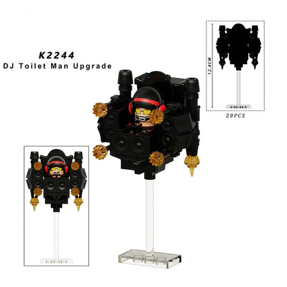Skibidi Toilet Mini Building Block Figures – TV Man, Cameraman & More