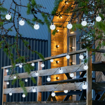 Solar String Lights 39.37FT 100 LED Crystal Ball Outdoor Indoor Decorative