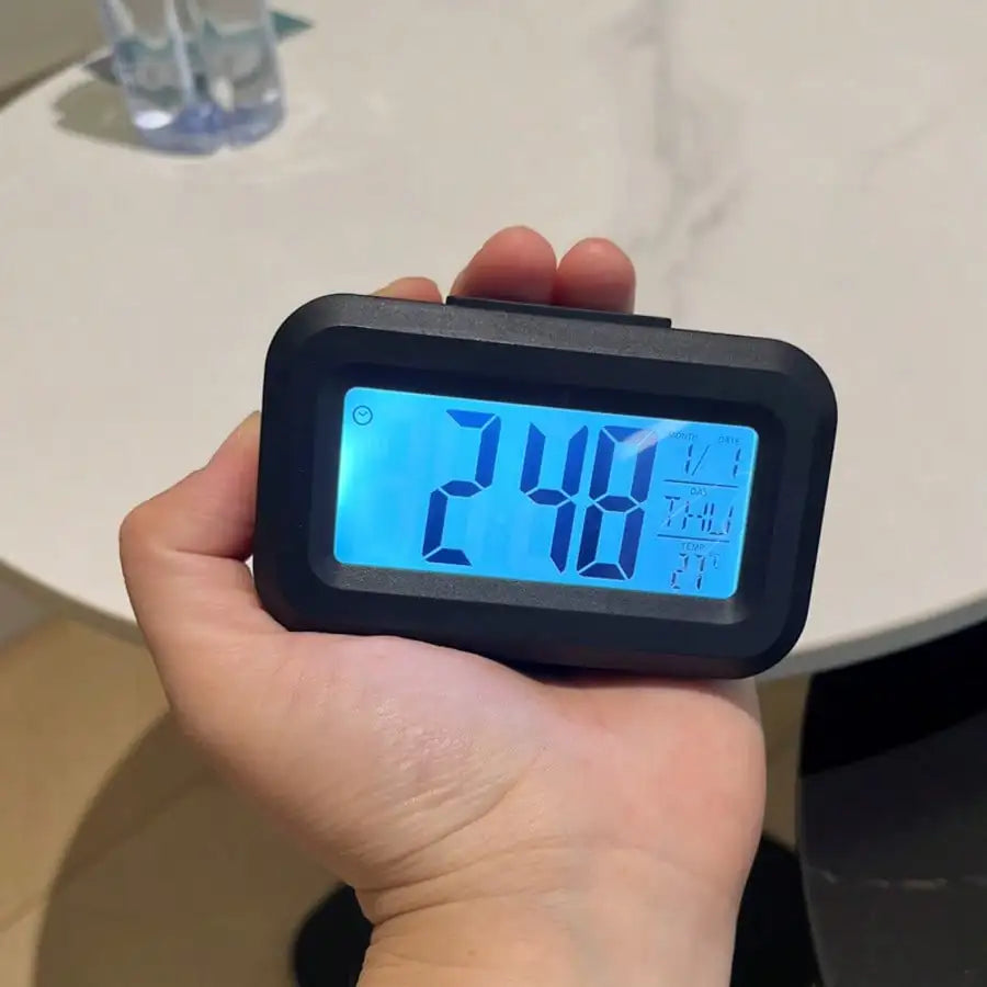 Smart Digital Alarm Clock – Mini Desktop Bedside Glow-in-the-Dark