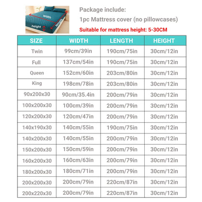 Waterproof Quilted Mattress Protector – 3D Air Fabric Deep Pocket Cover