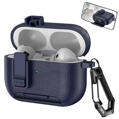 AirPods Case with Phone Holder Clip & Carabiner – Fits AirPods 1/2/3/Pro/Pro 2/Pro 3/4