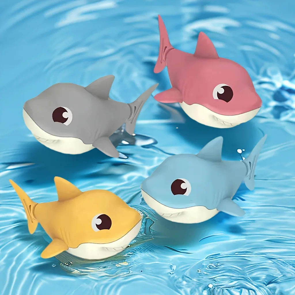 Wind-Up Shark Baby Bath Toy – Cartoon Swimming Pool Toy