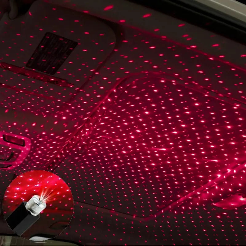 USB Star Projector Light – Galaxy Atmosphere Lamp for Car & Room