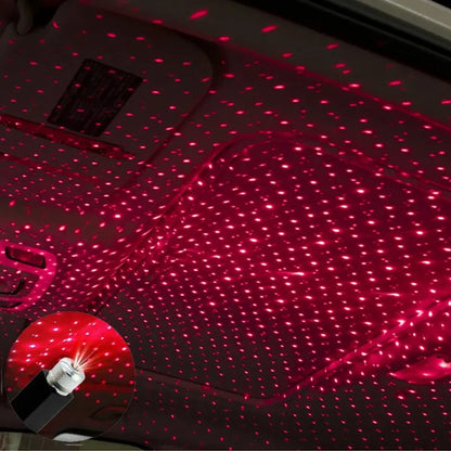 USB Star Projector Light – Galaxy Atmosphere Lamp for Car & Room