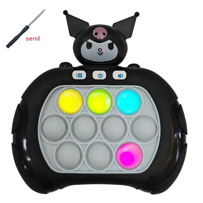 Quick Push Pop It Game Console – Cartoon Character Light & Sound