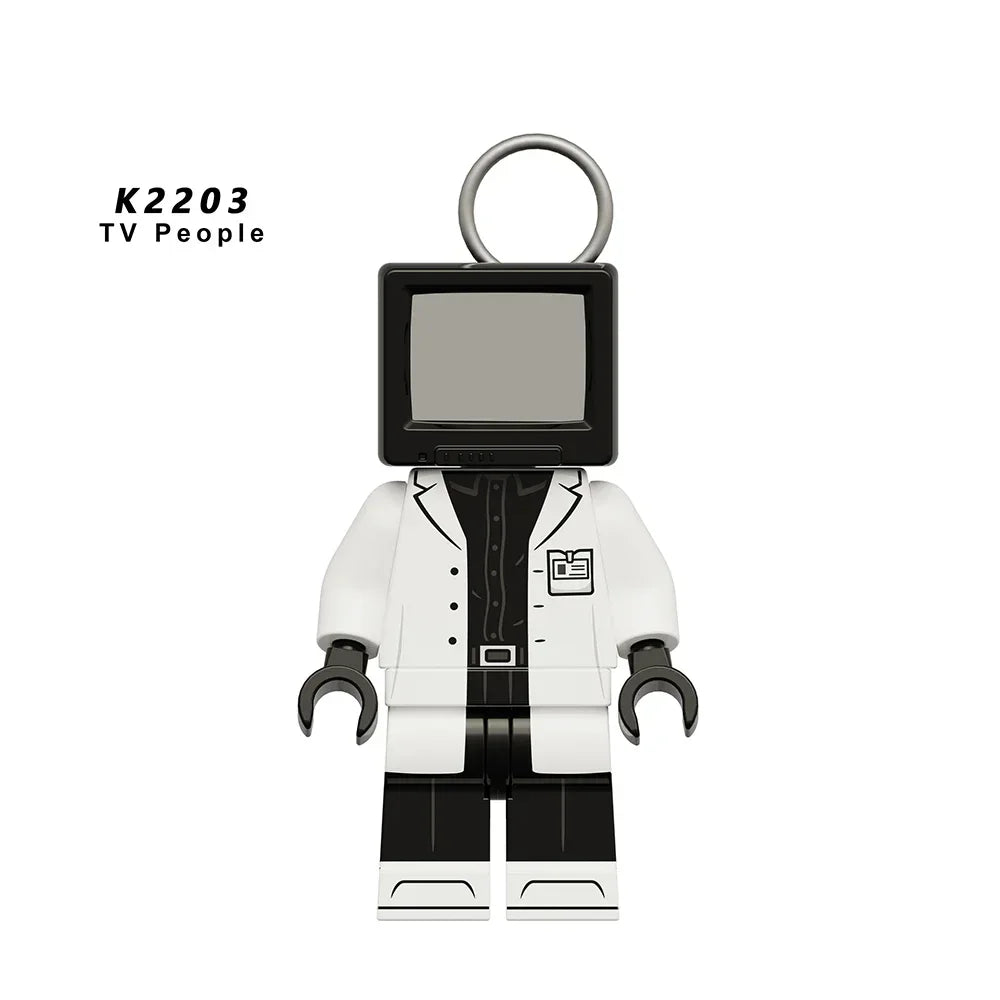 Skibidi Toilet Mini Building Block Figures – TV Man, Cameraman & More