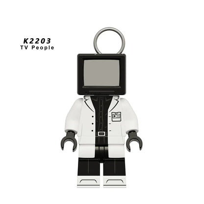 Skibidi Toilet Mini Building Block Figures – TV Man, Cameraman & More