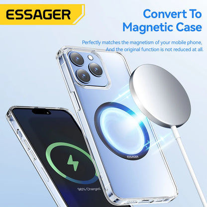 Magnetic Metal Ring Sticker for MagSafe – 2 Pack (Black)