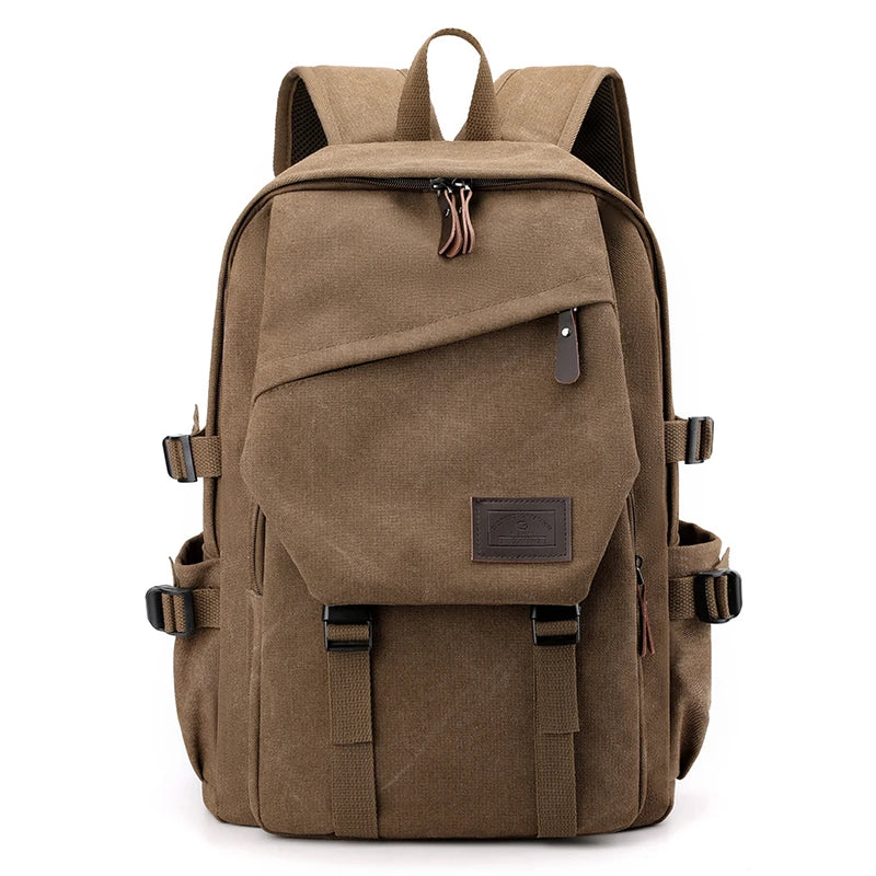 Large Capacity Canvas Travel Backpack for Men