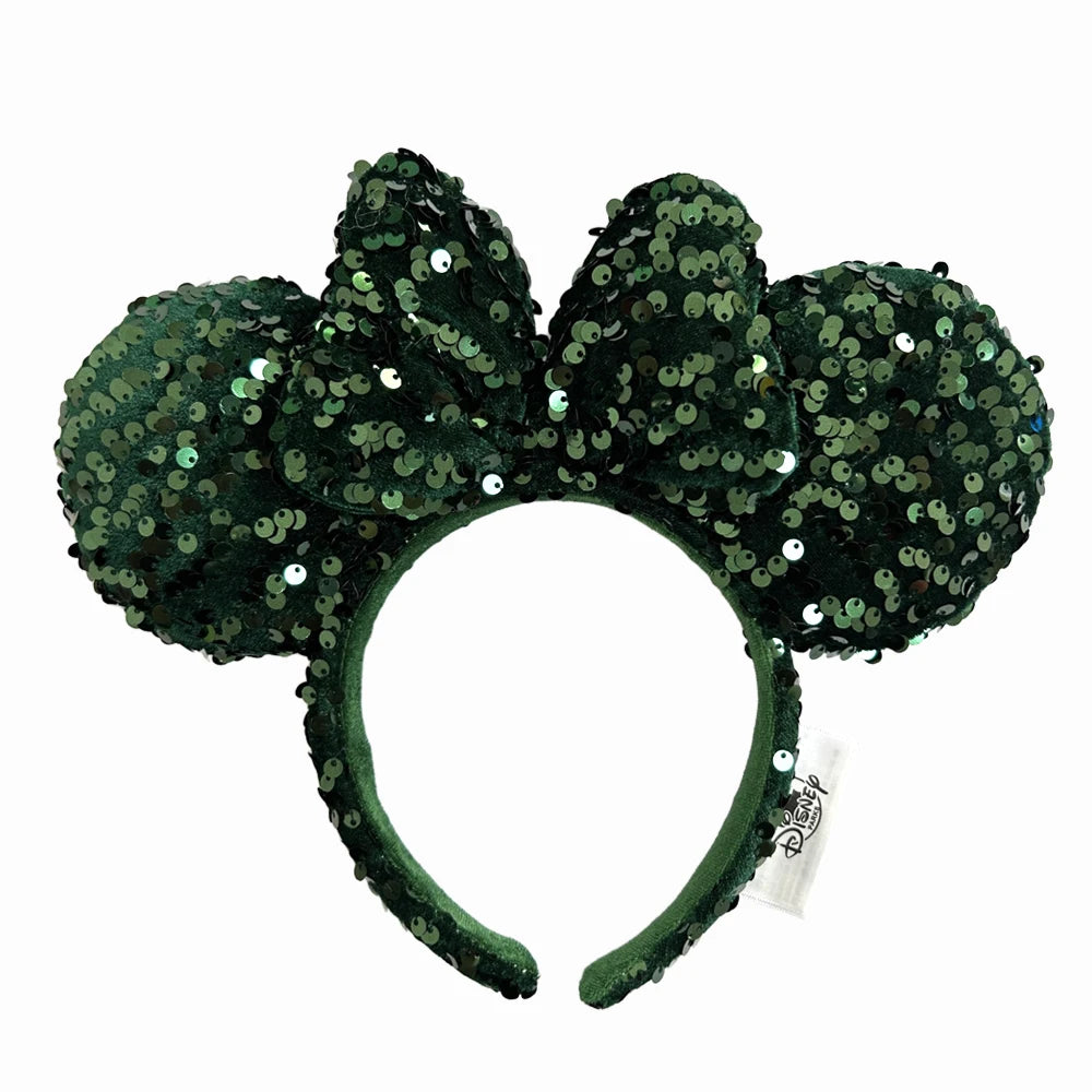 Mickey Minnie Mouse Ear Headband – Disney Sequin & Bow Styles for Adults & Kids