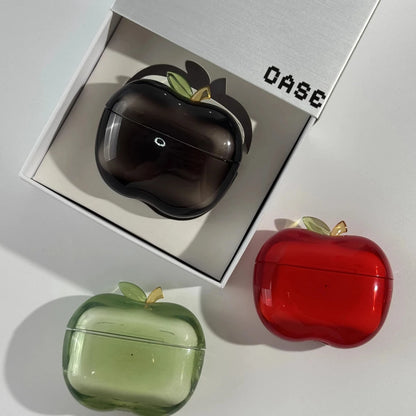 Apple Shape AirPods Case with Charm Lanyard – Drop-Proof TPU