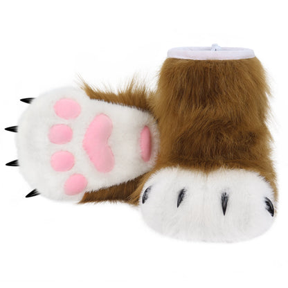 Animal Paw Slippers – Furry Claw Boots for Cosplay & Costume