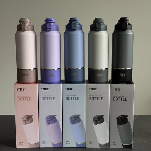 TYESO Vacuum Insulated Sports Water Bottle – Large Capacity